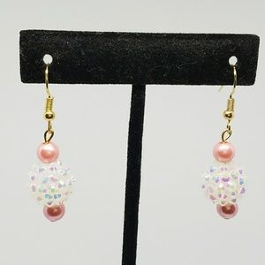 Pink Pearl earrings - NWOT